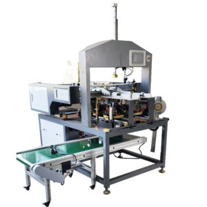 STC-FSCTP-500 Four Corner Pasting Machine for Rigid Box Corners Tapping Process